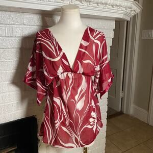 Vintage y2k floral fairy blouse